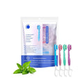 5-in-1 Portable Burst Toothbrush – 26-Pack | No Water Needed, Built-in Toothpaste Beads, Tongue Scraper, Floss & Toothpick